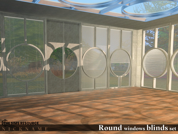 Sims 4 — Round windows blinds set by NICKNAME_sims4 — Round windows blinds set 13 package files. Round windows blinds