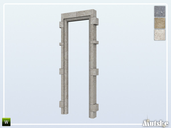 Sims 4 — Huxham Arch Stone 1x1 by Mutske — This arch is part of the Huxham construtionset. Made by Mutske@TSR.