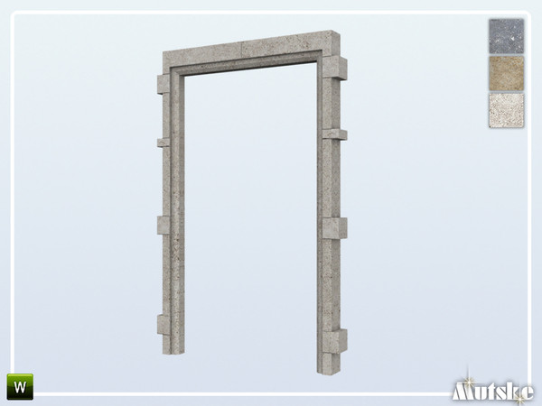 Sims 4 — Huxham Arch Stone 2x1 by Mutske — This arch is part of the Huxham constructionset. Made by Mutske@TSR.
