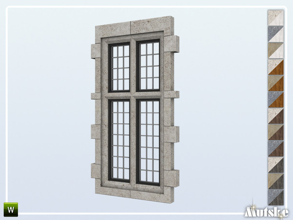 Sims 4 — Huxham Window Counter 1x1 by Mutske — This window is part of the Huxham constructionset. Made by Mutske@TSR.