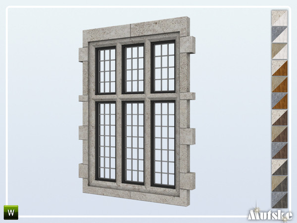 Sims 4 — Huxham Window Counter 2x1 by Mutske — This window is part of the Huxham constructionset. Made by Mutske@TSR.
