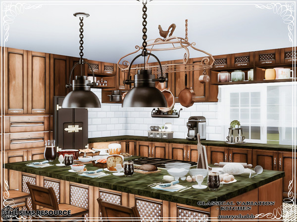 Sims 4 — Classical Variations - Kitchen by marychabb — I present a room - Kitchen , that is fully equipped. Tested. Cost: