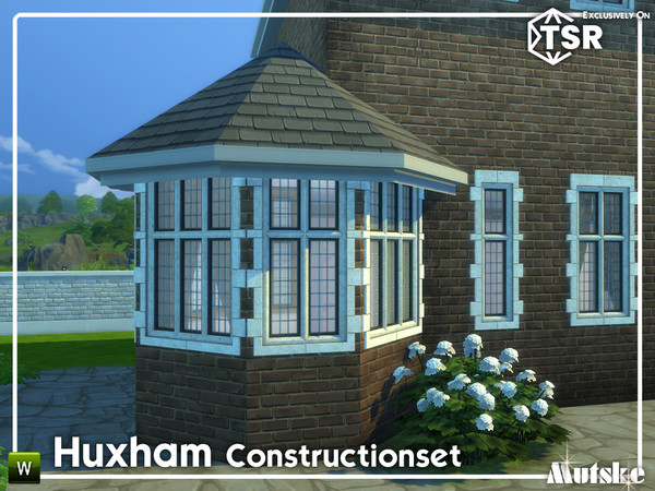 Sims 4 — Huxham Construction Part 2 by Mutske — This set is inspired on an English Landhouse. Make sure that your game is