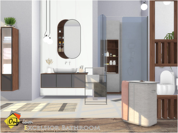 Sims 3 — Excelsior Bathroom by Onyxium — Onyxium@TSR Design Workshop Bathroom Collection | Belong To The 2023 Year
