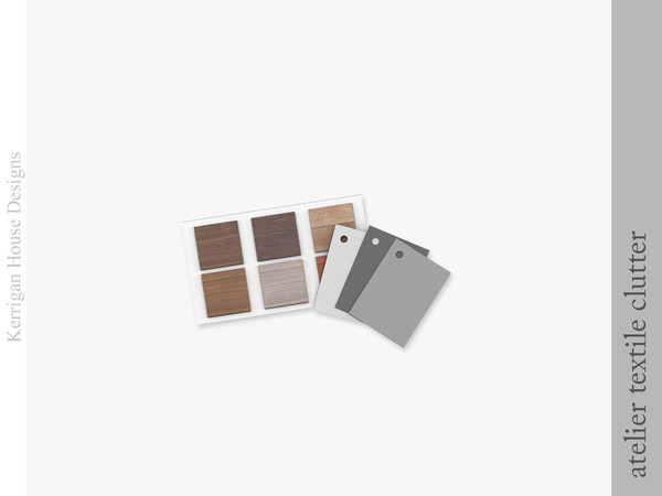 Sims 4 — Atelier Textile Clutter by kerriganhouse — Some textile clutter to create your ideal studio. Comes in two