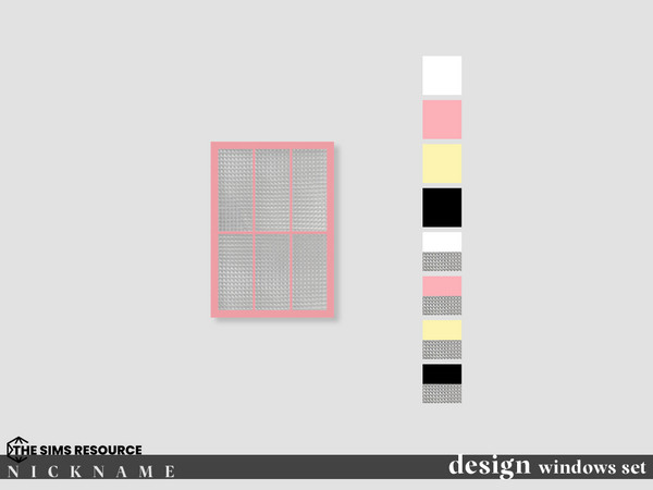 Sims 4 — design windows set_1x2 by NICKNAME_sims4 — design windows set 12 package files. design windows set_1x2 design