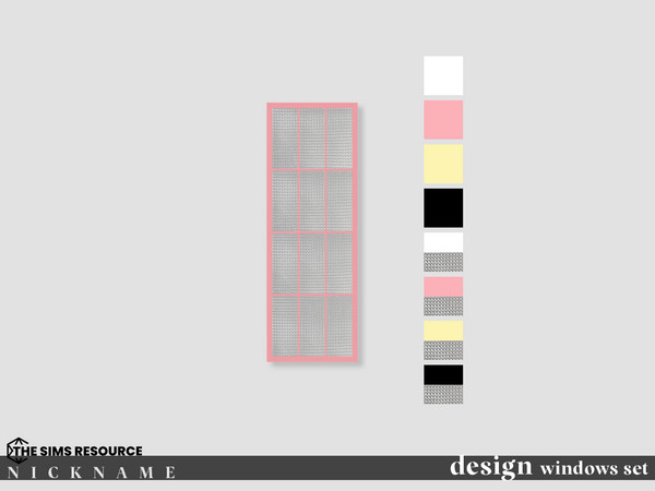 Sims 4 — design windows set_1x3 by NICKNAME_sims4 — design windows set 12 package files. design windows set_1x2 design
