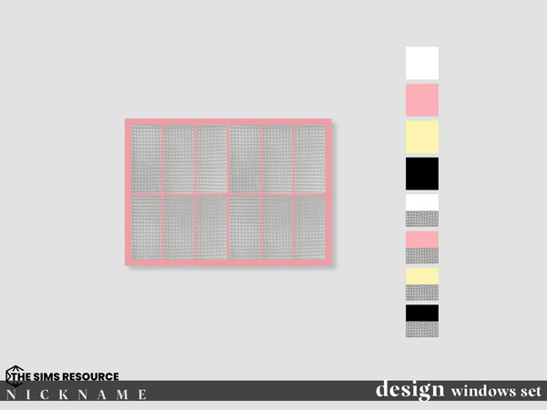 Sims 4 — design windows set_2x2 closed by NICKNAME_sims4 — design windows set 12 package files. design windows set_1x2
