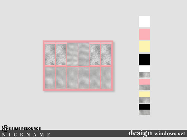 Sims 4 — design windows set_2x2 opened by NICKNAME_sims4 — design windows set 12 package files. design windows set_1x2