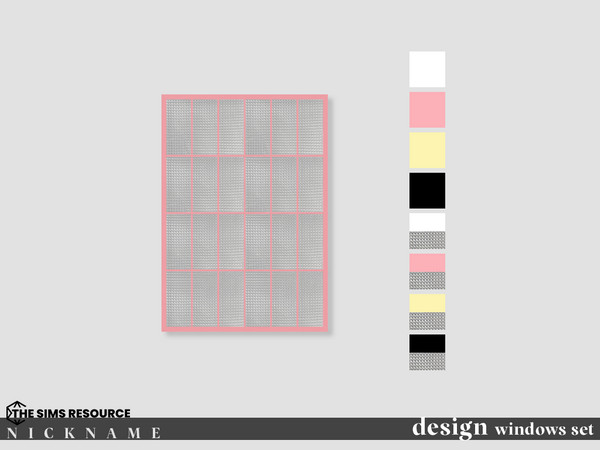 Sims 4 — design windows set_2x3 closed by NICKNAME_sims4 — design windows set 12 package files. design windows set_1x2