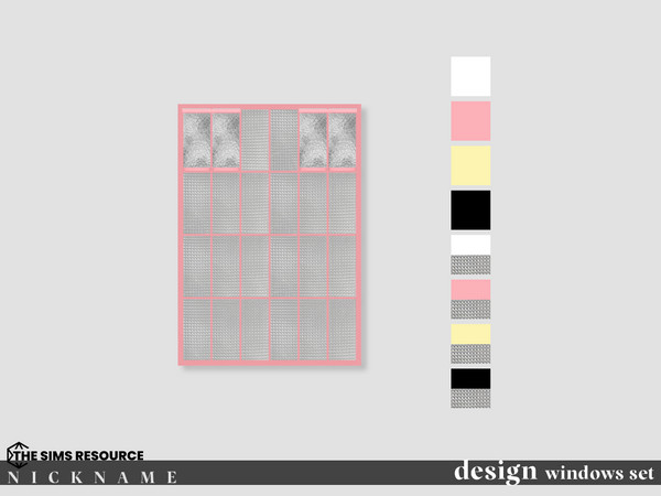 Sims 4 — design windows set_2x3 opened by NICKNAME_sims4 — design windows set 12 package files. design windows set_1x2