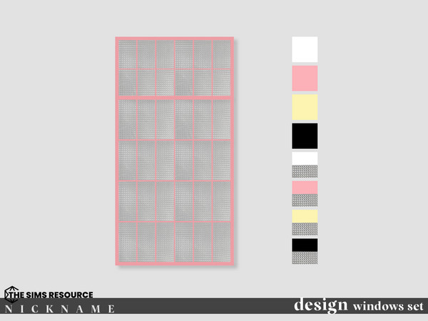 Sims 4 — design windows set_2x4 closed by NICKNAME_sims4 — design windows set 12 package files. design windows set_1x2
