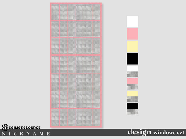 Sims 4 — design windows set_2x5 closed by NICKNAME_sims4 — design windows set 12 package files. design windows set_1x2