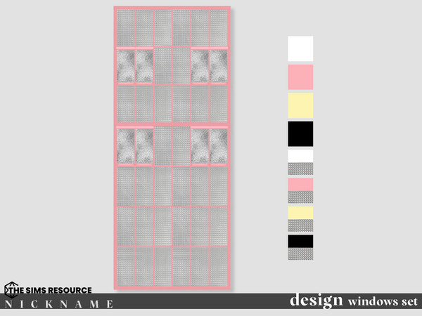 Sims 4 — design windows set_2x5 opened by NICKNAME_sims4 — design windows set 12 package files. design windows set_1x2