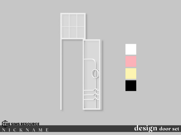 Sims 4 — design door set_1x4 by NICKNAME_sims4 — 12 package files. design door set_1x3 design door set_1x4 design door