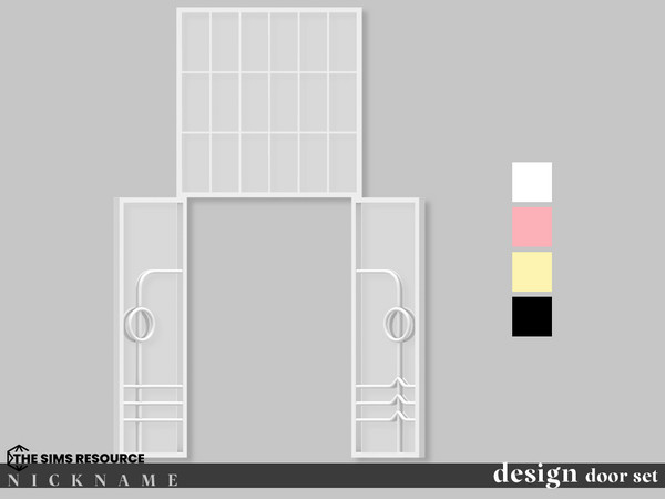 Sims 4 — design door set_2x5 opened by NICKNAME_sims4 — 12 package files. design door set_1x3 design door set_1x4 design