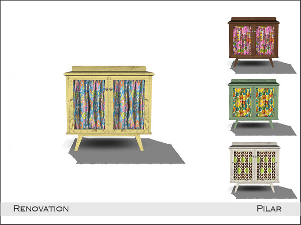 Sims 4 — Simxties_Pilar Renovation Sideboard by Pilar — Simxties_Pilar Renovation Sideboard