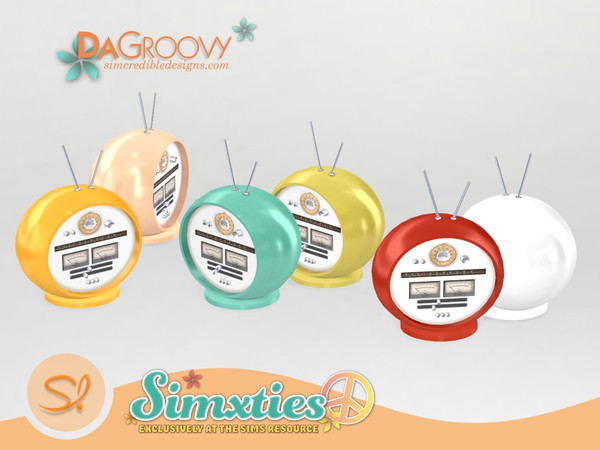 Sims 4 — Simxties Da Groovy vintage stereo by SIMcredible! — by SIMcredibledesigns.com available exclusively at