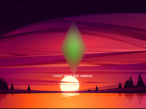Sims 4 — Sunset loading screen background by cassie1900 — Cute loading screen for your game.