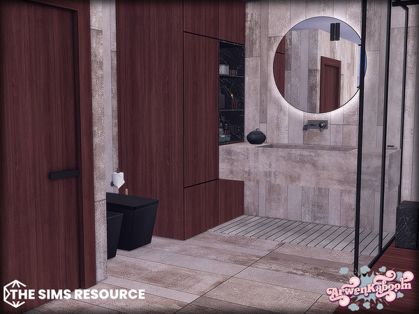 Sims 4 — Arcum Bathroom by ArwenKaboom — The continuation of Arcum collection brings new bathroom. Made to complement