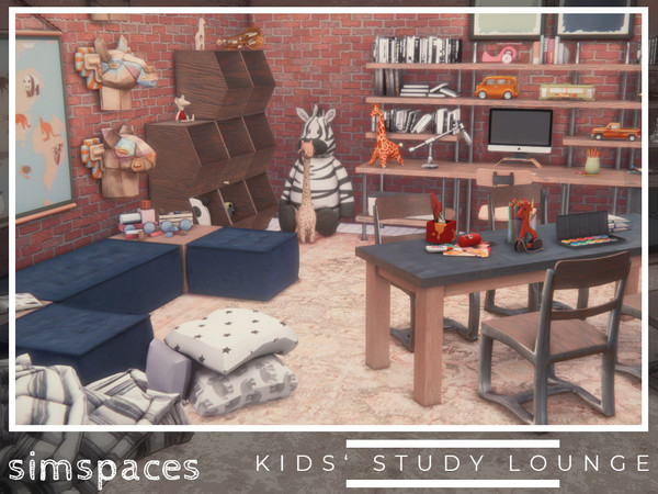 Sims 4 — Kids' Study Lounge by simspaces — Attention all young scholars! Introducing the coolest study spot in town - the