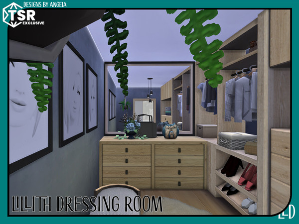 Sims 4 — Lillith Dressing Room by Angela — A new addition to the Lillith series, the Lillith Dressing room. And extension