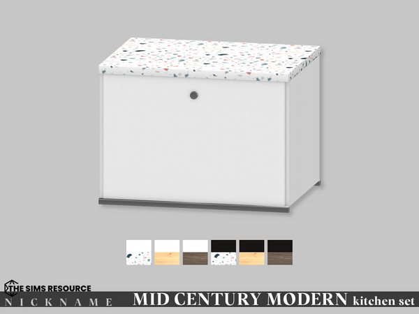 Sims 4 — MID CENTURY MODERN kitchen set_counter by NICKNAME_sims4 — MID CENTURY MODERN kitchen set 14 package files. MID