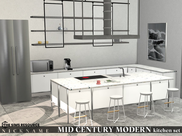 Sims 4 — MID CENTURY MODERN kitchen set by NICKNAME_sims4 — MID CENTURY MODERN kitchen set 14 package files. MID CENTURY
