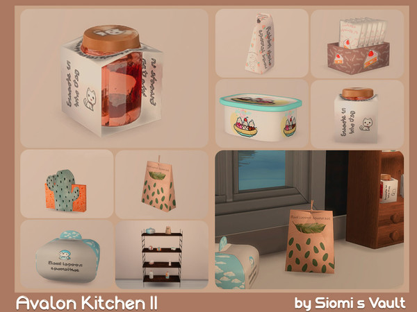 Sims 4 — Avalon Kitchen II by siomisvault — More stuff for your kitchen!!! I have designed all the packaging again.Enjoy