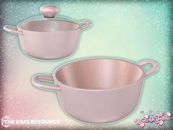 Sims 4 — Culinique - Stockpot by ArwenKaboom — Base game item in multiple recolors. Find them all by searching