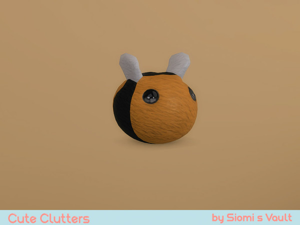 Sims 4 — Cute clutters - Bee by siomisvault — I made like idk how many cute sculptures are like vinyl toys and adorable