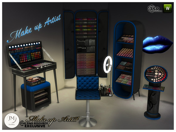 Sims 4 — Make up artist set by jomsims — modernity and a unique style, for this set designed especially for make-up