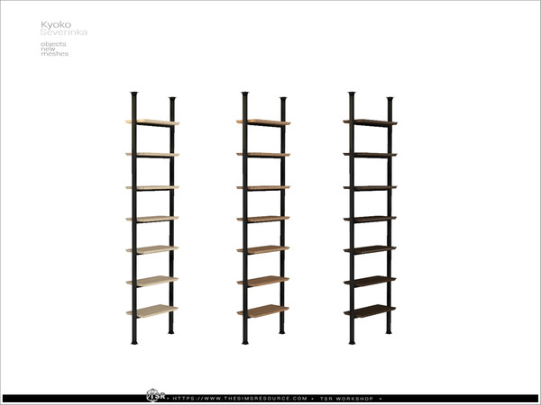 Sims 4 — Kyoko - rack MED by Severinka_ — Rack (MEDIUM WALLS) From the set 'Kyoko living room' Build / Buy category: