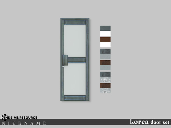 Sims 4 — korea door set_1x3 V1 by NICKNAME_sims4 — korea door set 10 package files. korea door set_1x3 V1 korea door