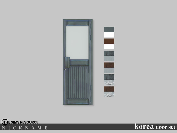 Sims 4 — korea door set_1x3 V2 by NICKNAME_sims4 — korea door set 10 package files. korea door set_1x3 V1 korea door