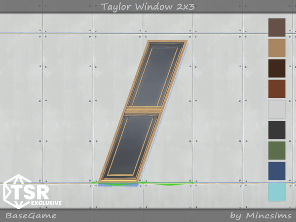 Sims 4 — Taylor Window 2x3 by Mincsims — Basegame Compatible 9 swatches