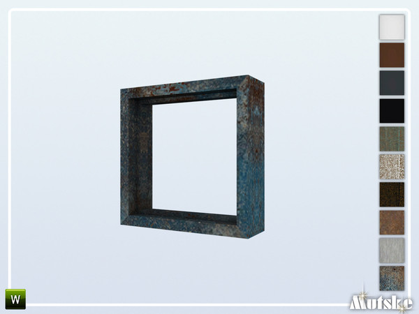 Sims 4 — Milton Window 1x1 by Mutske — Set of construction items like windows, beams column and a lot more. Make sure