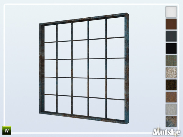 Sims 4 — Milton Window 5x5 by Mutske — Set of construction items like windows, beams column and a lot more. Make sure