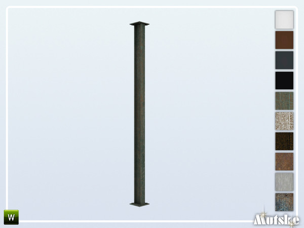 Sims 4 — Milton Column H Beam B by Mutske — Set of construction items like windows, beams column and a lot more. Make