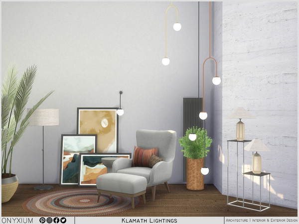 Sims 4 — Klamath Lightings by Onyxium — Onyxium@TSR Design Workshop Lighting Collection | Belong To The 2023 Year