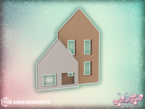 Sims 4 — Snugnook - Deco Houses by ArwenKaboom — Base game object in multiple recolors. Find all items by searching