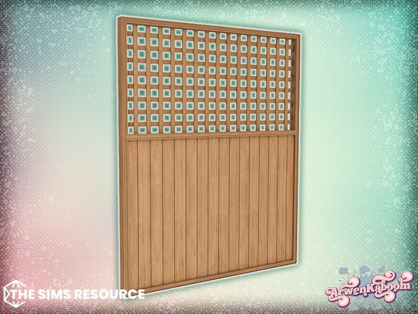 Sims 4 — Calm Splash - Fence by ArwenKaboom — Base game object in multiple recolors. Find all objects by searching