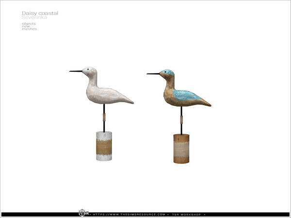 Sims 4 — Daisy - seagull by Severinka_ — Seagull From the set 'Daisy coastal outdoor Pt.II' Build / Buy category: Decor /