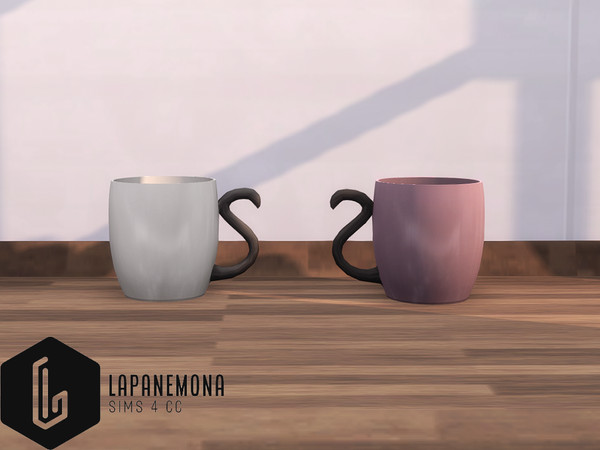 Sims 4 — Cat lover - Cat tail mug by Lapanemona — Cat lover - Cat tail mug - 1372 polygons - 3 swatches