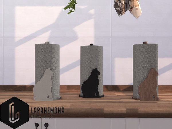 Sims 4 — Cat lover - Paper towel dispenser by Lapanemona — Cat lover - Paper towel dispenser - 5 swatches - 770 polygons