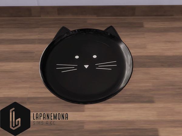 Sims 4 — Cat lover - Cat shaped plate by Lapanemona — Cat lover - Cat shaped plate - 1 swatch - 1302 polygons