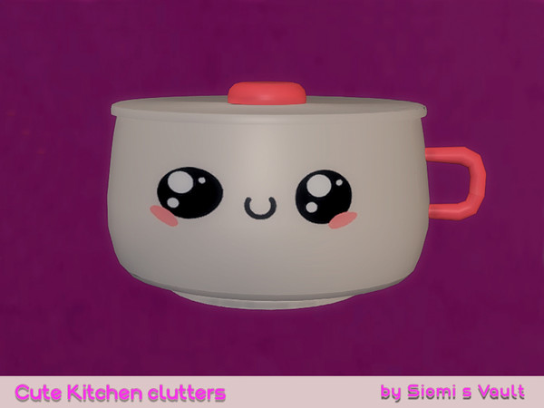 Sims 4 — Cute Kitchen Clutters - Cooking Pot by siomisvault — I made this set I'm not sure why but it's so cute hjbhvg I