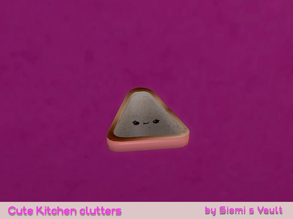 Sims 4 — Cute Kitchen Clutters - Tray #01 by siomisvault — I made this set I'm not sure why but it's so cute hjbhvg I