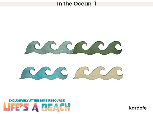 Sims 4 — Life's a Beach_kardofe_In the Ocean_Waves by kardofe — First part of a set of beach and sea themed wall
