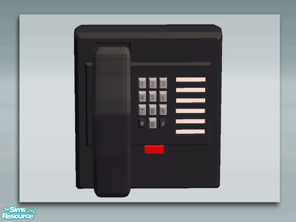 Sims 2 — Wall Phone Base - Mesh  by Shakeshaft — Part of a new phone mesh set, set includes the Phone Base Meshes and